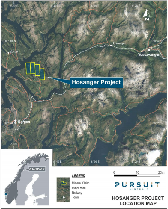 Hosanger Project Location